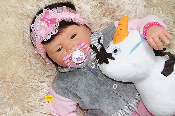 Bebê Reborn Menina Coco Malu 48 Cm Olhos Abertos Linda Um Verdadeiro Presente Super Promoção