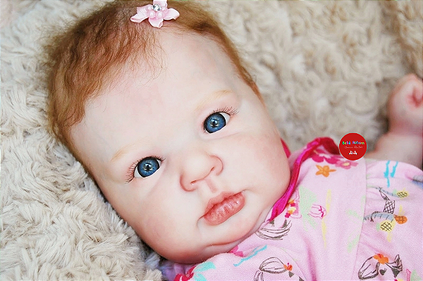 Bebê Reborn Menina Crystal 53 Cm Olhos Abertos Super Realista Bebê Com Chupeta e Enxoval Promoção