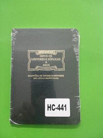 HC-441 HINÁRIO INFANTIL COM LETRA MAISCULA