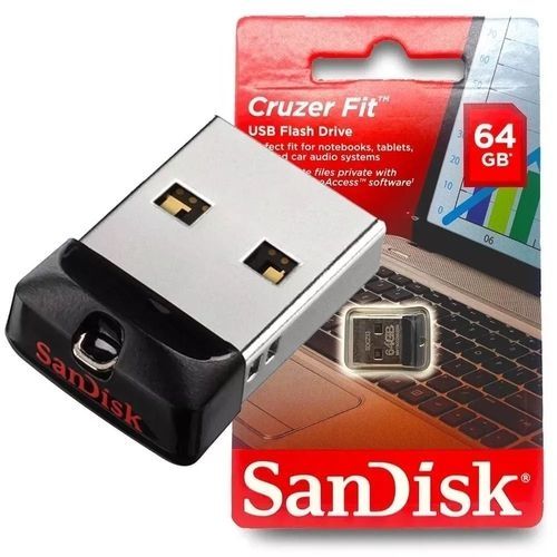 Pen Drive SanDisk 64gb Cruzer Fit