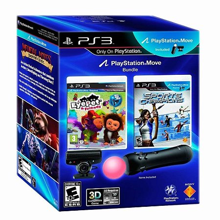 Kit Playstation 3 Move Essential Ps3 Bundle Eye Pet + Sports Champions Ps  Move - HoT GaMeZ - A Loja que Esquenta sua Diversão!