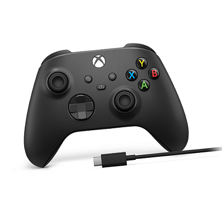 Controle Sem Fio Xbox Series + Cabo USB Preto