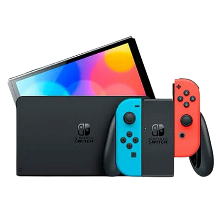 Nintendo Switch Oled Azul e Vermelho Neon