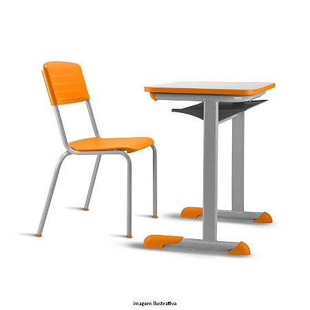 Conjunto Escolar Fnde Tamanho 01 – cor Laranja