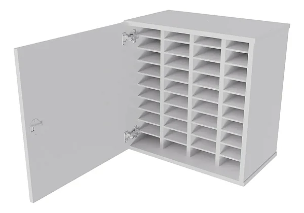 Armário Para 40 Celulares Escola Com Chave Lei E-40 4932/24 Branco