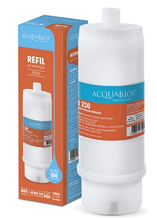 Refil Blindado Ponto De Uso Ab230 Rosca 1/2 Acquabios