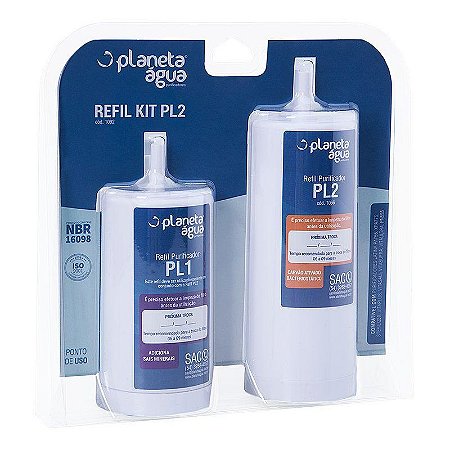 Refil para Purificador Latina kit PL1 e PL2 Planeta Agua