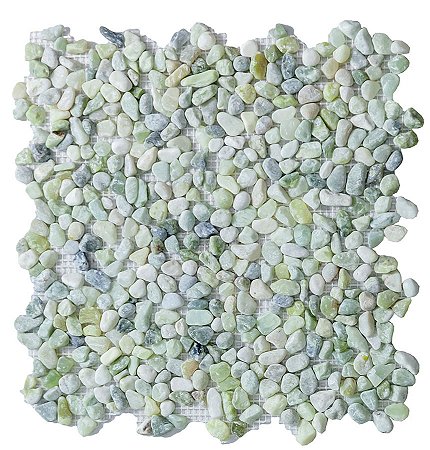 Seixo Verde Pequeno Fosco - 30,5x30,5cm - Glass Mosaic - SX96