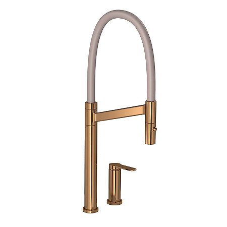 Misturador Monocomando Deca de Mesa para Cozinha | Deca Colore - Red Gold e Fendi - 2289.GL.RD.FD