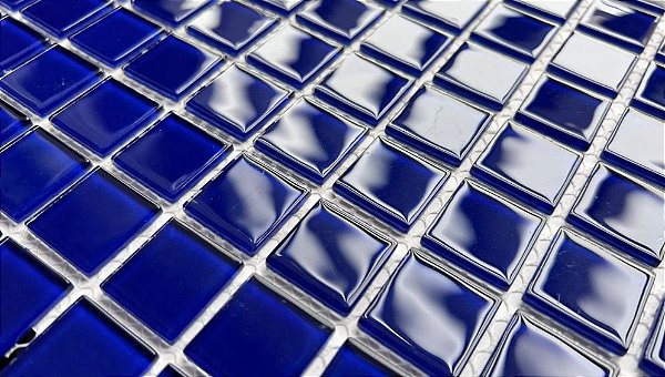 Pastilha Cristal  Azul Escuro - K2515 - 30x30cm Glass Mosaic