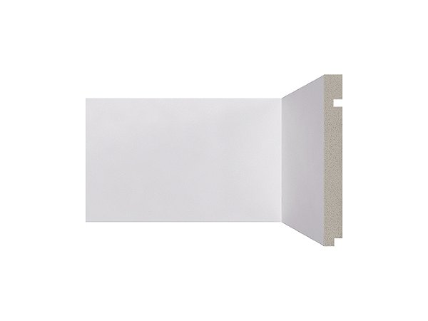 Rodapé de poliestireno 496 branco com 150mm altura Santa Luzia - 496 RP/BR