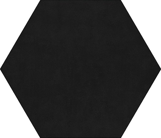 Porcelanato PG Uno Black Mt 20X23 - Hexagonal - ROC07490007- Roca Cerâmica