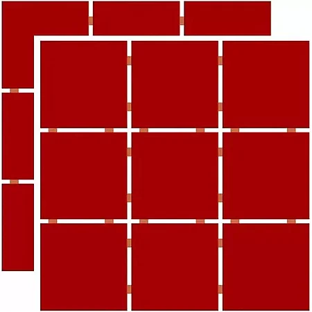 Revestimento 10X10 - Telado - Vermelho - Ceral