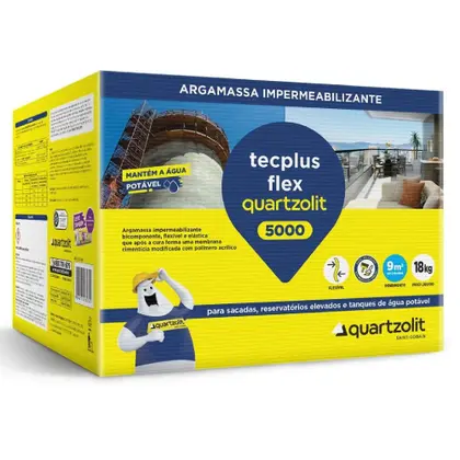 Impermeabilizante Tecplus Flex 5000 - 18 Kg - Quartzolit