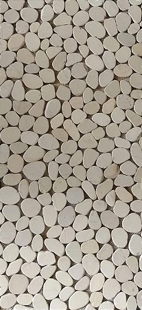 Seixo Telado Branco Sliced - 30x30cm