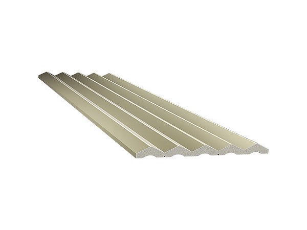 Painel Gizé champanhe de poliestireno com 144 mm de largura Santa Luzia - 23568