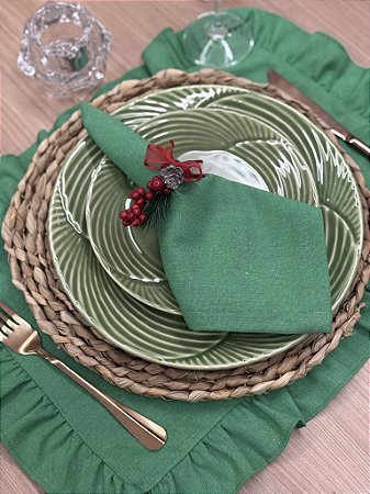 Porta Guardanapo Delicado Laço vermelho Natal