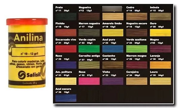 Anilina em Pó Solúvel Salisil 25g