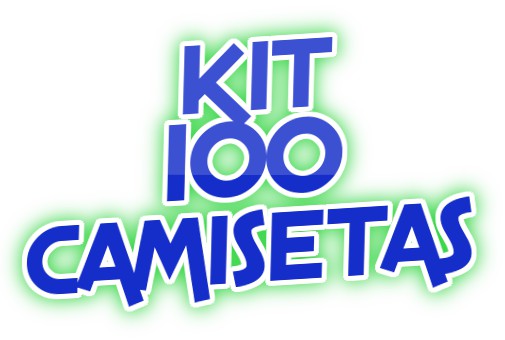 kit 100 Camisetas Atacado