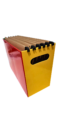 Arquivo Apps Mix De 4 Cores (papelão) Com 10 Pastas Kraft