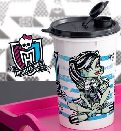 Tupperware Guarda Suco Monster High 1 litro