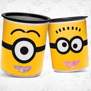 Tupperware Super Instantânea Slim 2,25 litros + 1,3 litro Amarelo Minions