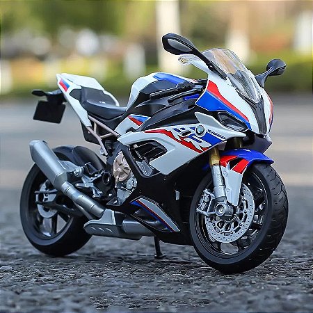 Miniatura BMW S 1000 RR  2021 Tricolor Welly 1:12