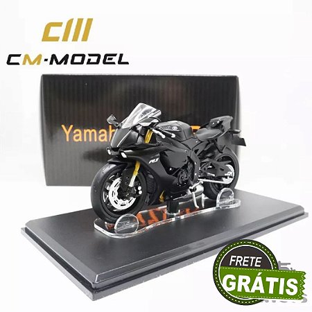 Miniatura Yamaha YZF-R1 CM MODEL Preto 1:18