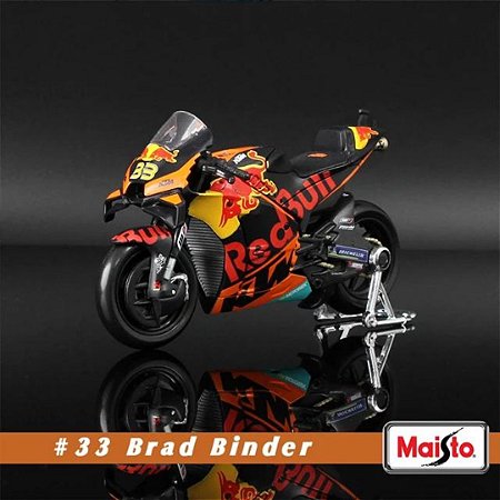 Miniatura KTM Motogp 2021 Piloto Brad Binder #33 Maisto 1:18