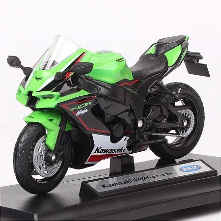 Miniatura Kawasaki Ninja ZX-10R KRT Edition 2021 Welly 1:18