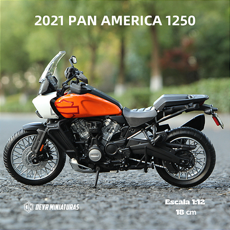 Miniatura Harley Davidson Pan America 1250 2021 Maisto 1:12 - 18 cm