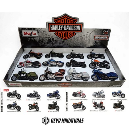 Miniaturas Motos Harley Davidson Kit 12 motos Sortidas Maisto 1:18