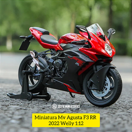 Miniatura Mv Agusta F3 RR 2022 Vermelho Welly 1:12