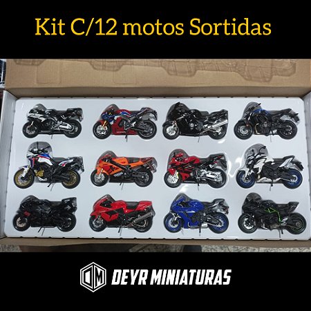 Kit C/12 Miniaturas Motos Sortidas Maisto 1:18