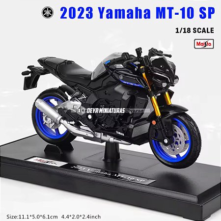 Miniatura YAMAHA MT-10 SP 2023 Maisto Edição Especial 1:18