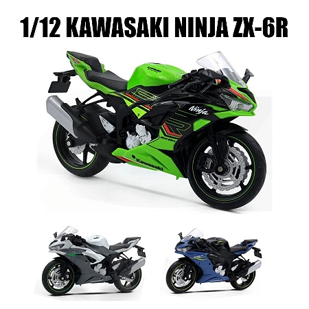 Miniatura Kawasaki Ninja ZX-6R 2023 RMZ City 1:12 (17 cm)