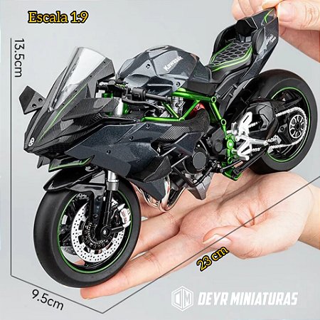 Miniatura Kawasaki Ninja H2R Escala 1:9