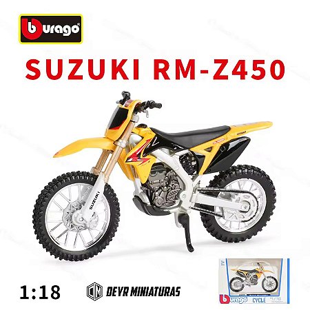 Miniatura Suzuki RM-Z 450 2010 Bburago 1:18