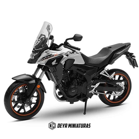 Miniatura Honda CB 500/400X 2022 Cinza CCA/MSZ/CAIPO 1:12