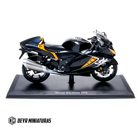 Miniatura Suzuki Hayabusa 2022 Preto Maisto Edição Especial 1:12 - 18 cm