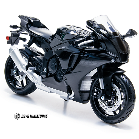 Miniatura Yamaha YZF-R1 2021 Preto Maisto Edição Especial 1:12