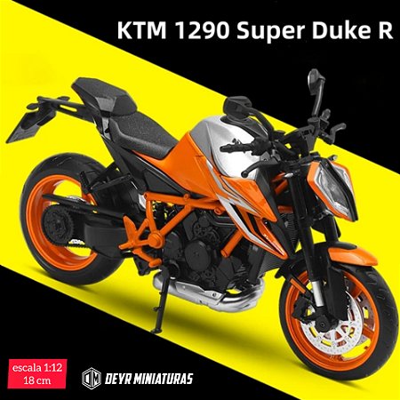 Miniatura KTM Super Duke R 1290 2022 Laranja CCA/Caipo/MSZ 1:12