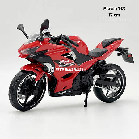Miniatura Kawasaki Ninja 400 Vermelho 2023 MSZ 1:12