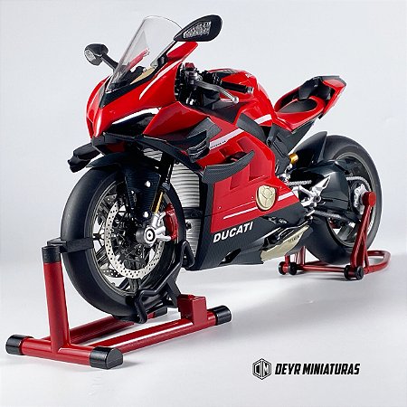 Miniatura Elétrica Gigante Ducati Superleggera V4 2020 Escala 1:7 (32 cm) - Som, Farol e Lanterna Acendem, Aceleração