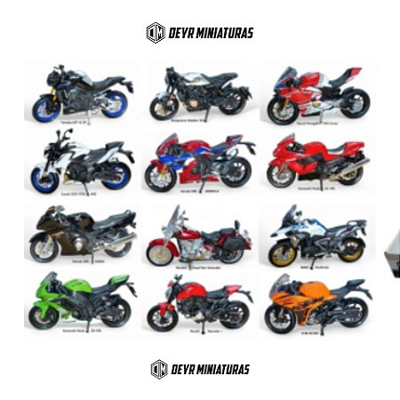 Kit C/12 Miniaturas De Motos Sortidas Maisto 1:18