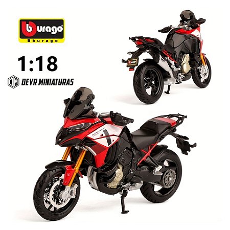 Miniatura Ducati Multistrada V4 Pikes Peak Bburago 1:18