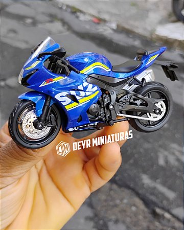 Miniatura Suzuki GSX 1000R Azul Escala 1:18