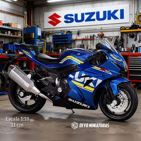 Miniatura Suzuki GSX 1000R Azul Escala 1:18