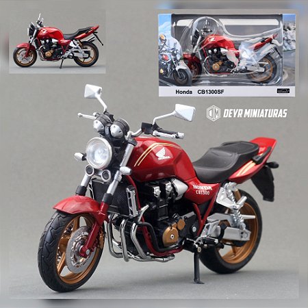 Miniatura Honda CB 1300 SF Vermelho Automaxx 1:12