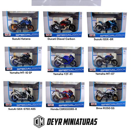 Kit C/9 Miniaturas Motos Maisto 1:18 - Kit #1